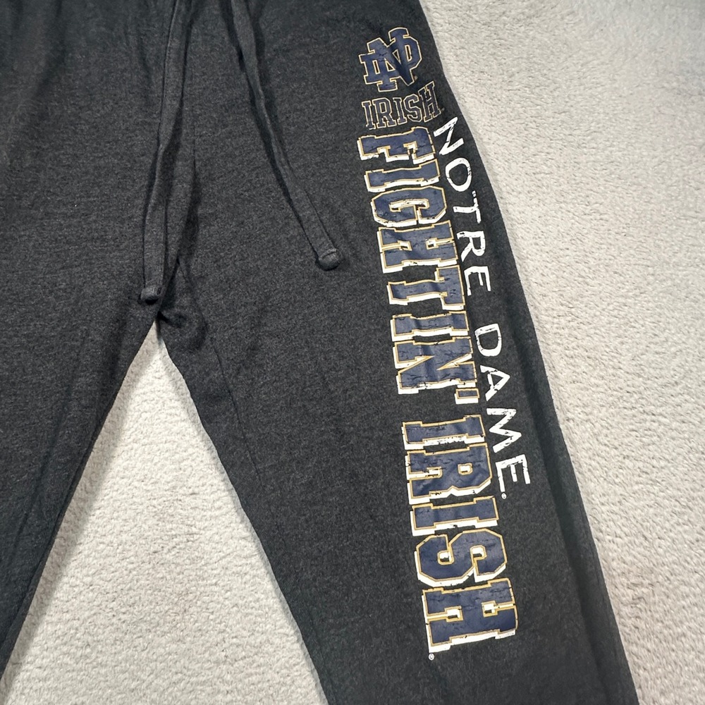 Concepts Sport Notre Dame Fighting Irish Mens Medium Grey Jogger Lounge Pants - Picture 4 of 8